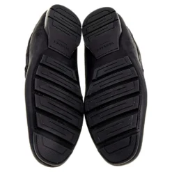 Versace Black Nubuck Leather And Python Medusa Loafers Size 41 For Men -Versace Official Website luxury men versace used shoes p515012 003