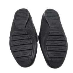 Versace Black Leather Medusa Slip On Loafers Size 44 For Men -Versace Official Website luxury men versace used shoes p521174 004