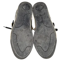 Versace Black Suede And Leather Medusa Low Top Sneakers Size 43 For Men -Versace Official Website luxury men versace used shoes p563986 009