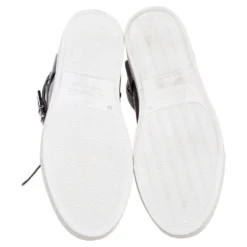 Versace Grey Leather Medusa Plaque Strap High-Top Sneakers Size 41 For Men 13 Versace Grey Leather Medusa Plaque Strap High-Top Sneakers Size 41 For Men -Versace Official Website luxury men versace used shoes p592643 007