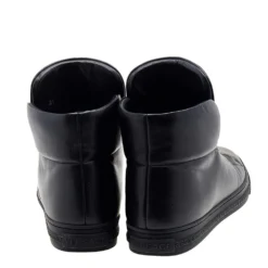 Versace Black Leather Palazzo Medusa High Top Sneakers Size 41 For Men 13 Versace Black Leather Palazzo Medusa High Top Sneakers Size 41 For Men -Versace Official Website luxury men versace used shoes p607985 005