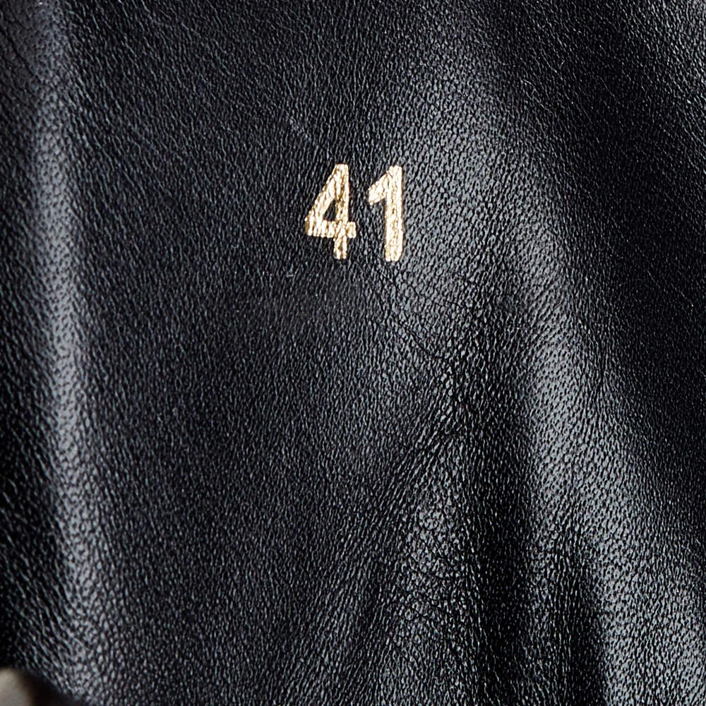 Versace Black Leather Palazzo Medusa High Top Sneakers Size 41 For Men 8 Versace Black Leather Palazzo Medusa High Top Sneakers Size 41 For Men - Image 8