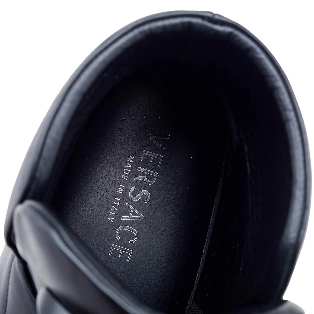 Versace Black Leather Palazzo Medusa High Top Sneakers Size 41 For Men 7 Versace Black Leather Palazzo Medusa High Top Sneakers Size 41 For Men - Image 7