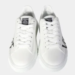 Versace White V-Greca Low Sneakers (40 EUR) For Men -Versace Official Website luxury men versace used shoes p651351 007