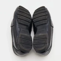 Versace Black Patent Leather Medusa Detail Slip On Loafers Size 43 For Men -Versace Official Website luxury men versace used shoes p680085 002