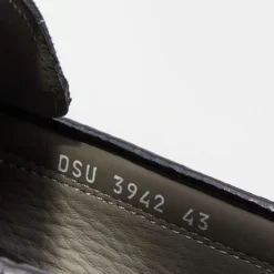 Versace Black Patent Leather Medusa Detail Slip On Loafers Size 43 For Men -Versace Official Website luxury men versace used shoes p680085 003