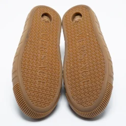 Versace Black/Gold Leather Greca Low Top Sneakers Size 45 For Men -Versace Official Website luxury men versace used shoes p686106 002