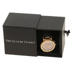 Versace Grey Gold Plated Stainless Steel Chronograph Watch 46 Mm For Men -Versace Official Website luxury men versace used watches p111856 006