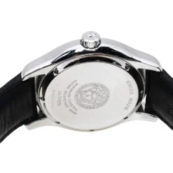 Versace Off-White Stainless Steel Embossed Leather Hurricane ULQ 99 Men's Wristwatch 36MM For Men -Versace Official Website luxury men versace used watches p334382 002