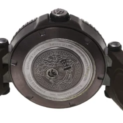 Versace Brown Ion Plated Stainless Steel Rubber V-Race VAK060010 Men's Wristwatch 46 Mm For Men -Versace Official Website luxury men versace used watches p460011 006