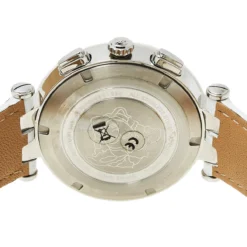 Versace Silver Stainless Steel Leather V-Race GMT 29G9S1D001S001 Men's Wristwatch 46 Mm For Men -Versace Official Website luxury men versace used watches p460059 003