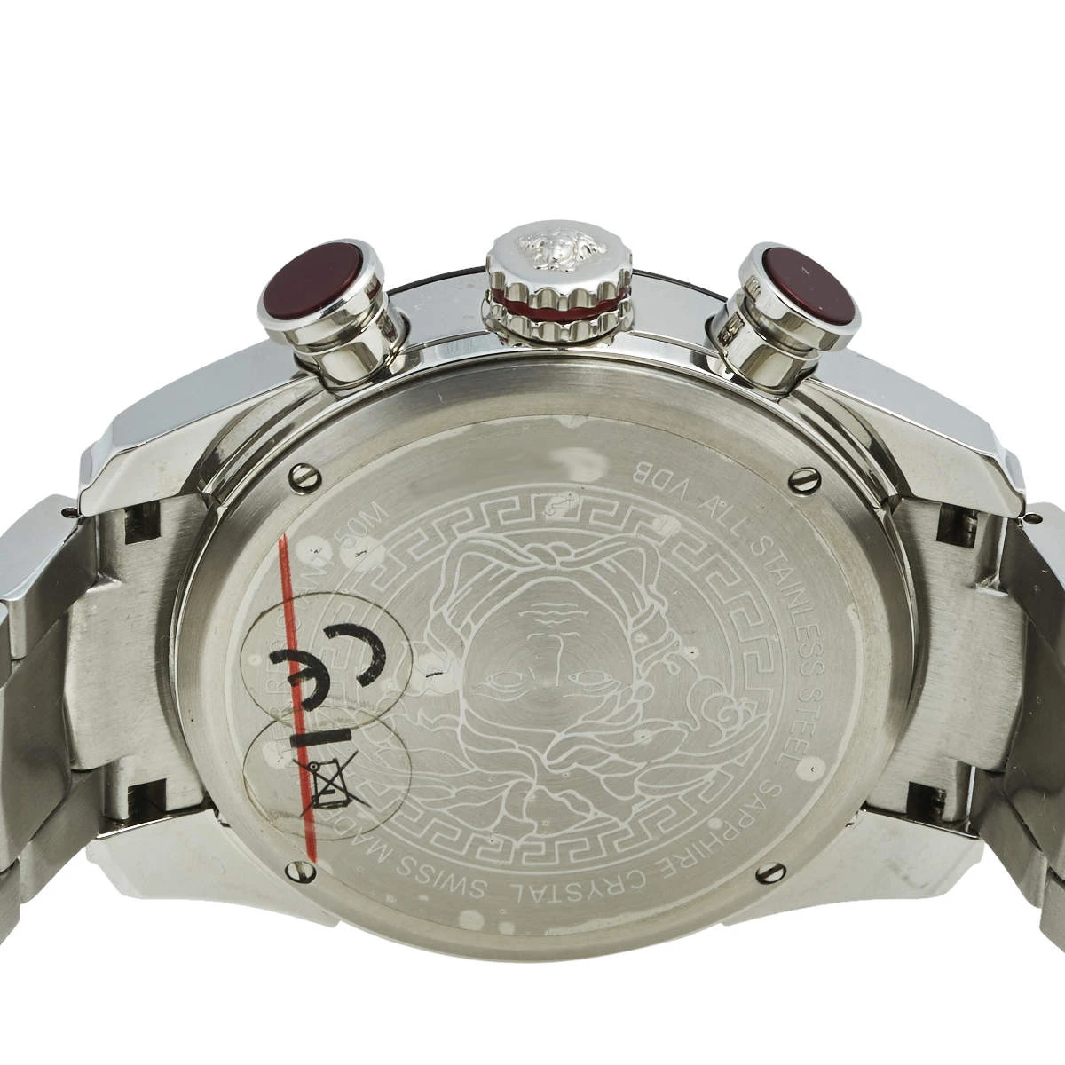 Versace Black Stainless Steel V-Ray VDB050015 Men's Wristwatch 44 Mm For Men 4 Versace Black Stainless Steel V-Ray VDB050015 Men's Wristwatch 44 Mm For Men - Image 4