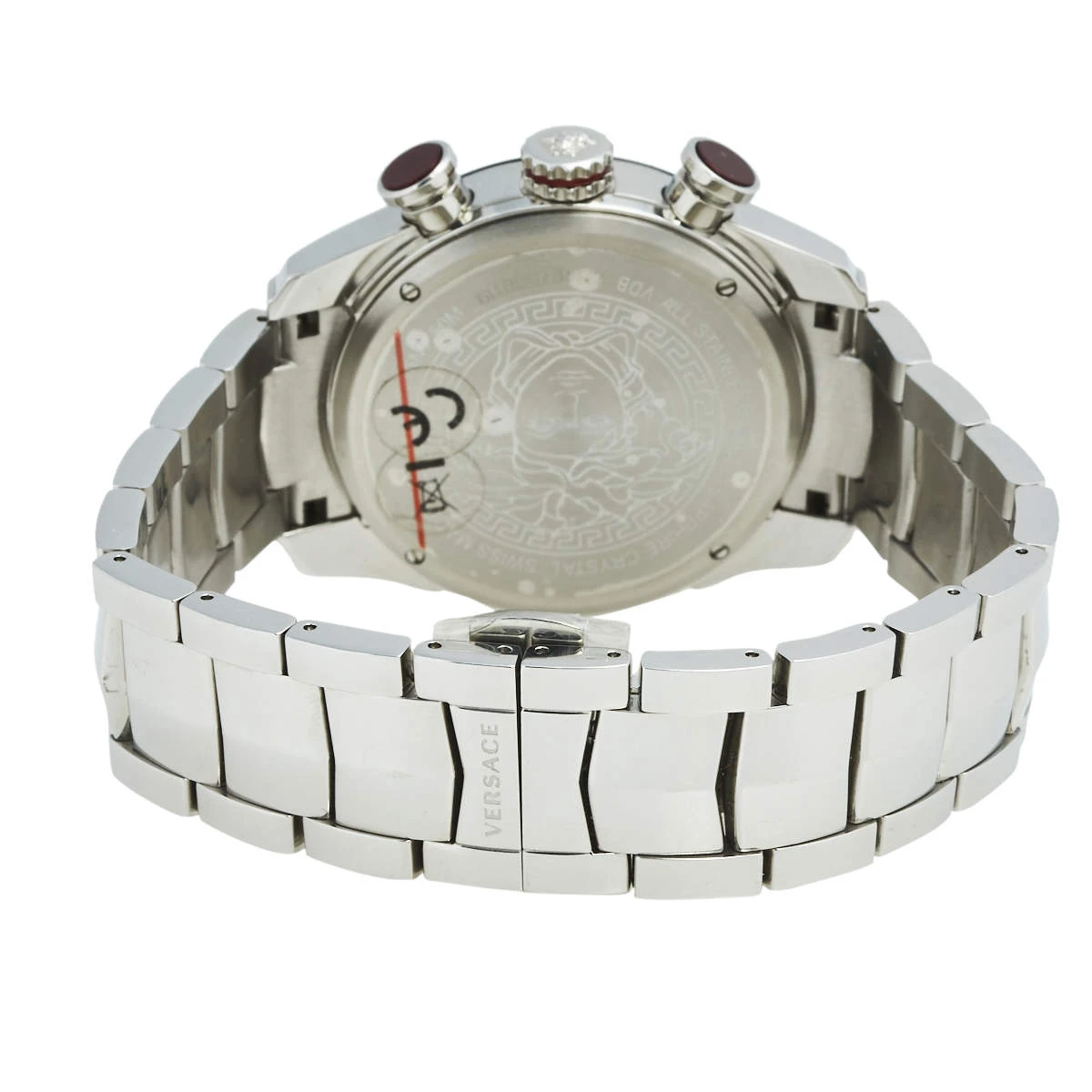 Versace Black Stainless Steel V-Ray VDB050015 Men's Wristwatch 44 Mm For Men 5 Versace Black Stainless Steel V-Ray VDB050015 Men's Wristwatch 44 Mm For Men - Image 5