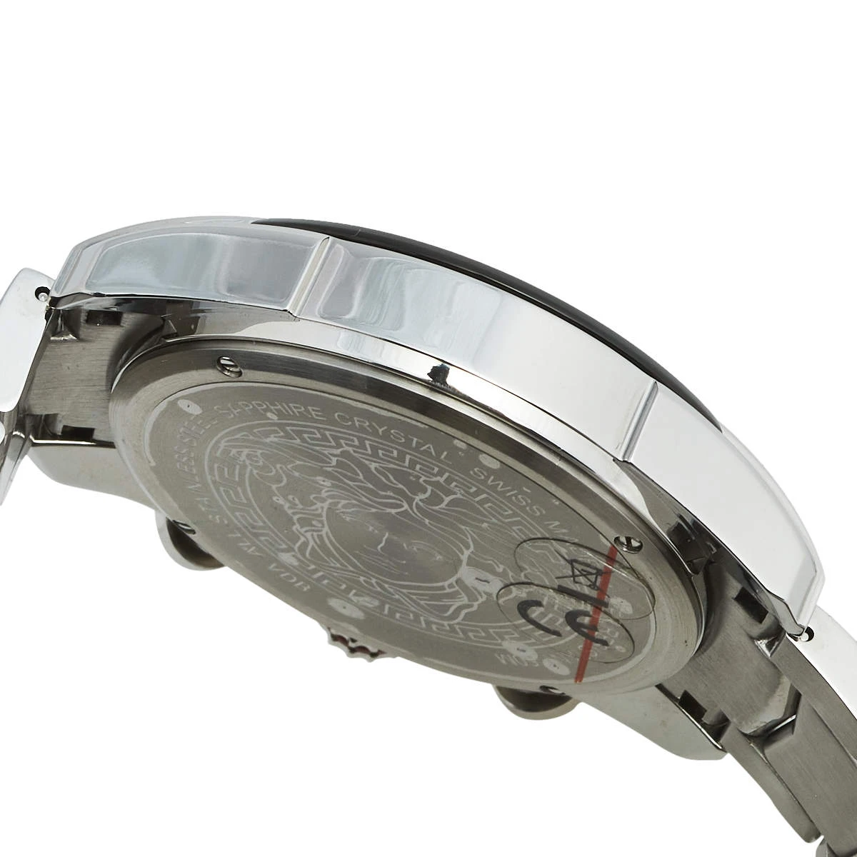 Versace Black Stainless Steel V-Ray VDB050015 Men's Wristwatch 44 Mm For Men 7 Versace Black Stainless Steel V-Ray VDB050015 Men's Wristwatch 44 Mm For Men - Image 7