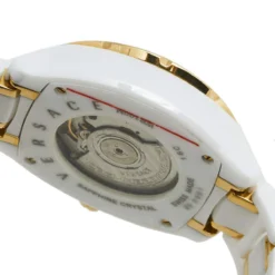 Versace White Ceramic Rose Gold Plated Stainless Steel DV One 16CCP1D001 SC01 Men's Wristwatch 43 Mm For Men 14 Versace White Ceramic Rose Gold Plated Stainless Steel DV One 16CCP1D001 SC01 Men's Wristwatch 43 Mm For Men -Versace Official Website luxury men versace used watches p562174 005