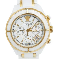 Versace White Ceramic Rose Gold Plated Stainless Steel DV One 16CCP1D001 SC01 Men's Wristwatch 43 Mm For Men 10 Versace White Ceramic Rose Gold Plated Stainless Steel DV One 16CCP1D001 SC01 Men's Wristwatch 43 Mm For Men -Versace Official Website luxury men versace used watches p562174 006