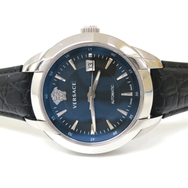 Versace Charcter SS Leather Black Mens Wristwatch For Uncategorized 2 Versace Charcter SS Leather Black Mens Wristwatch For Uncategorized - Image 2