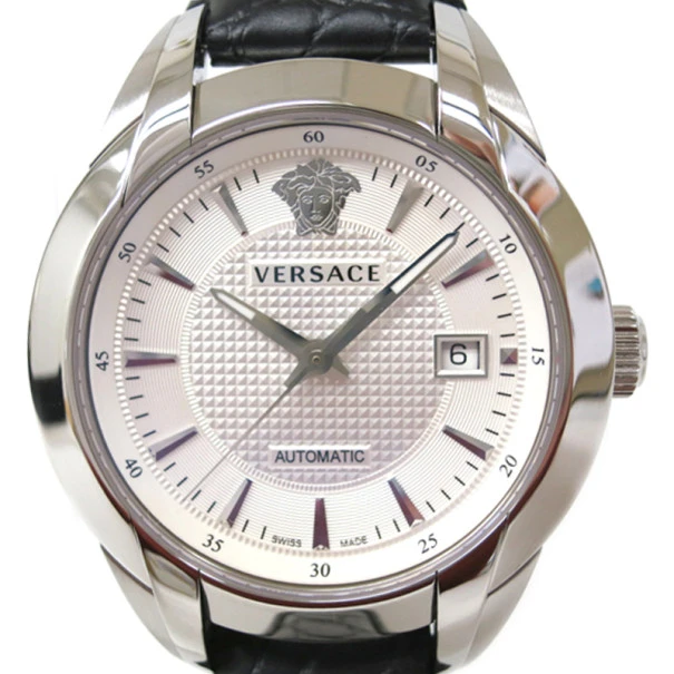 Versace Charcter SS Leather White Mens Wristwatch For Uncategorized 1 Versace Charcter SS Leather White Mens Wristwatch For Uncategorized