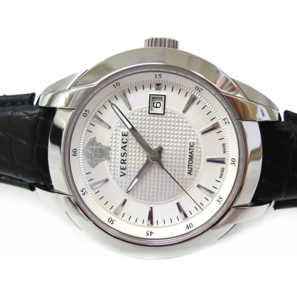 Versace Charcter SS Leather White Mens Wristwatch For Uncategorized 2 Versace Charcter SS Leather White Mens Wristwatch For Uncategorized - Image 2