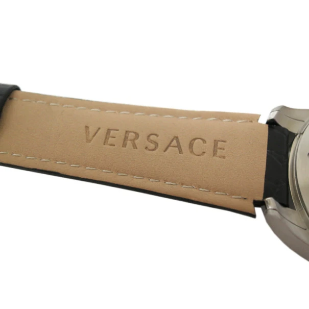 Versace Charcter SS Leather White Mens Wristwatch For Uncategorized 4 Versace Charcter SS Leather White Mens Wristwatch For Uncategorized - Image 4