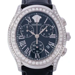 Versace Black Stainless Steel OLC99 Men's Wristwatch 40MM For Uncategorized