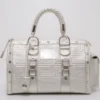 Versace Quilted Snap Out Of It Satchel For Uncategorized