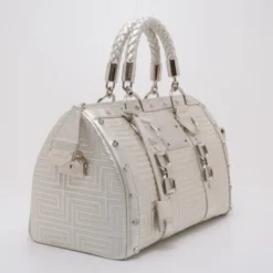 Versace Quilted Snap Out Of It Satchel For Uncategorized 13 Versace Quilted Snap Out Of It Satchel For Uncategorized -Versace Official Website luxury uncategorized versace used p37836 003