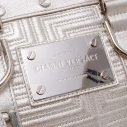 Versace Quilted Snap Out Of It Satchel For Uncategorized 18 Versace Quilted Snap Out Of It Satchel For Uncategorized -Versace Official Website luxury uncategorized versace used p37836 008