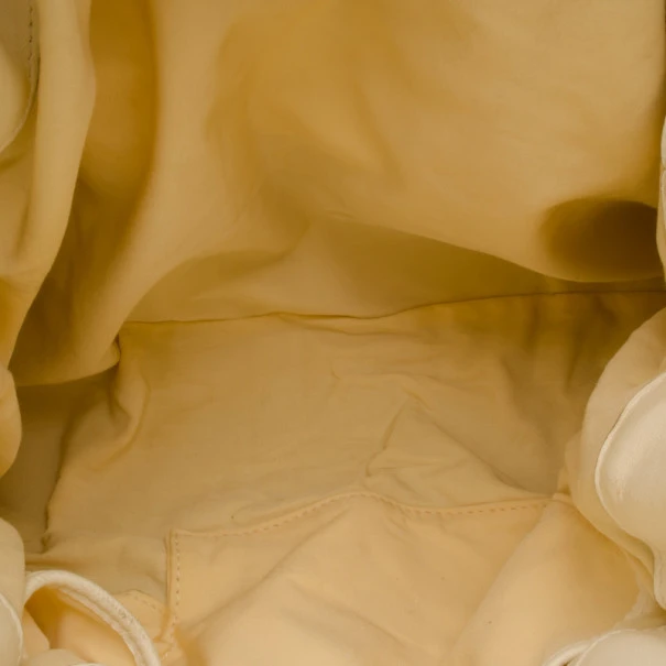 Versace White And Beige Leather Tote For Uncategorized 5 Versace White And Beige Leather Tote For Uncategorized - Image 5