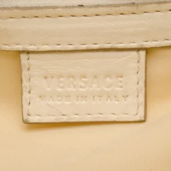 Versace White And Beige Leather Tote For Uncategorized 14 Versace White And Beige Leather Tote For Uncategorized -Versace Official Website luxury uncategorized versace used p38196 007