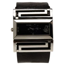 Versace Black Stainless Steel Beauville Women's Wristwatch 40MM For Women