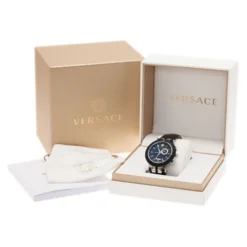 Versace Black Stainless Steel And Rubber V Race 29 G Men's Wristwatch 45MM For Men -Versace Official Website luxury uncategorized versace used watches p8632 006