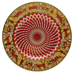 Versace Porcelain Bright Christmas Plate 18 CM For Unisex