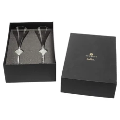 Versace X Rosenthal Medusa Lumiere Champagne Flute Set Of 2 For Unisex -Versace Official Website luxury unisex versace new dining p589119 002