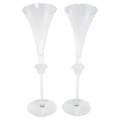 Versace X Rosenthal Medusa Lumiere Champagne Flute Set Of 2 For Unisex