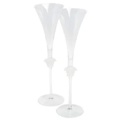 Versace X Rosenthal Medusa Lumiere Champagne Flute Set Of 2 For Unisex -Versace Official Website luxury unisex versace new dining p589119 006