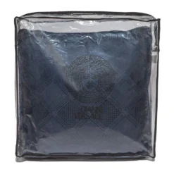 Versace Medusa Navy Blue Cotton Cushion For Unisex -Versace Official Website luxury unisex versace new home decor and accessories p335256 002
