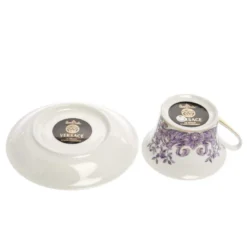 Versace X Rosenthal Le Grand Divertissement Cup & Saucer Set For Unisex -Versace Official Website luxury unisex versace used dining p341438 1603611251 011