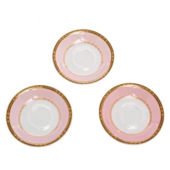 Versace X Rosenthal Le Jardin De Versace Saucers Set Of 3 For Unisex -Versace Official Website luxury unisex versace used dining p618667 002