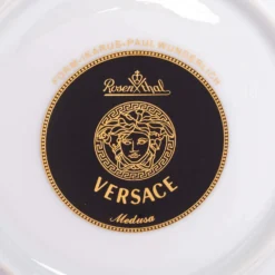 Versace X Rosenthal Medusa Porcelain Saucers Set Of 6 For Unisex -Versace Official Website luxury unisex versace used dining p618918 003