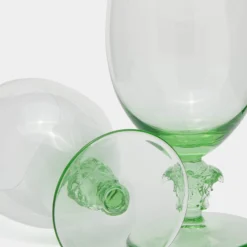 Versace X Rosenthal Medusa Lumiére Mint Tone Crystal Glass Wine Goblets Set Of 2 For Unisex 7 Versace X Rosenthal Medusa Lumiére Mint Tone Crystal Glass Wine Goblets Set Of 2 For Unisex -Versace Official Website luxury unisex versace used dining p648970 002