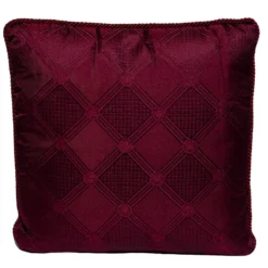 Versace Medusa Red Cotton Cushion For Unisex