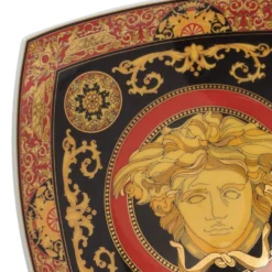 Rosenthal Meets Versace Medusa Square Dish For Unisex -Versace Official Website luxury unisex versace used home decor and accessories p381591 010 scaled