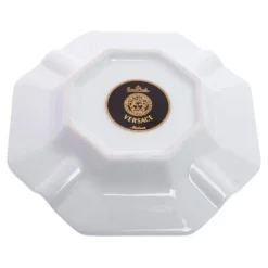 Versace X Rosenthal Medusa Porcelain Octagonal Ashtray 13.5 Cm For Unisex -Versace Official Website luxury unisex versace used home decor and accessories p618915 003