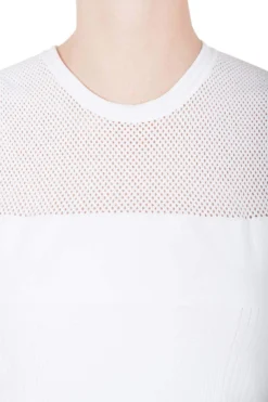 Versace White Stretch Knit Maglia Donna Top M For Women -Versace Official Website luxury women used clothes p211459 002
