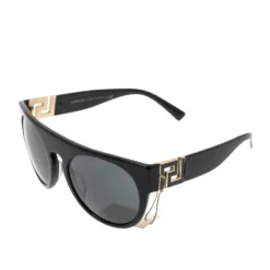 Versace Black MOD. 4333-A Round Sunglasses For Women -Versace Official Website luxury women versace new accessories p297959 004