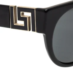 Versace Black MOD. 4333-A Round Sunglasses For Women -Versace Official Website luxury women versace new accessories p297959 007