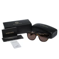 Versace Brown Tortoise MOD.4347 Sunglasses For Women -Versace Official Website luxury women versace new accessories p306738 007