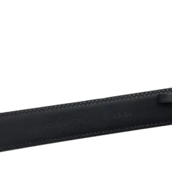 Versace Black Leather Virtus Waist Belt 85CM For Women -Versace Official Website luxury women versace new accessories p594558 004