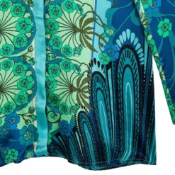 Versace Multicolor Printed Silk Shirt L For Women -Versace Official Website luxury women versace new clothes p14917 007